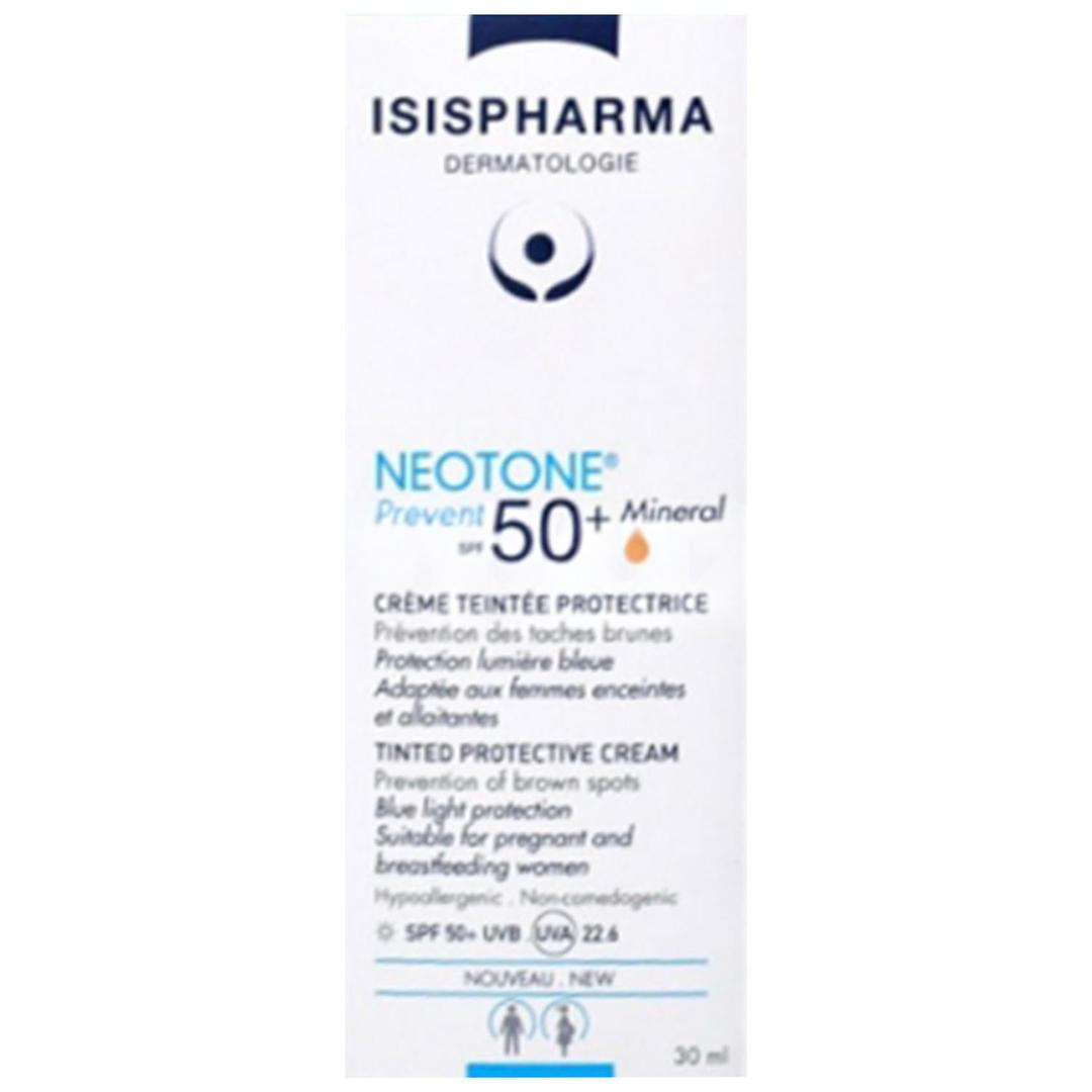 Isis Pharma Neotone Prevent Spf50 + Mineral Tinted Protective Cream 30 ml