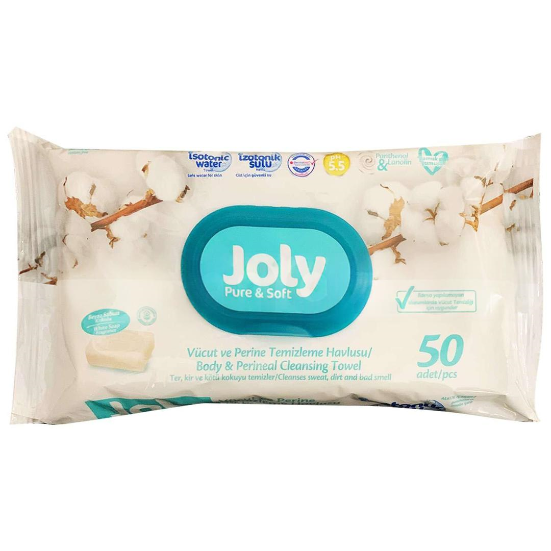 Joly Pure Soft Vücut ve Perine Temizleme Havlusu 50 Yaprak