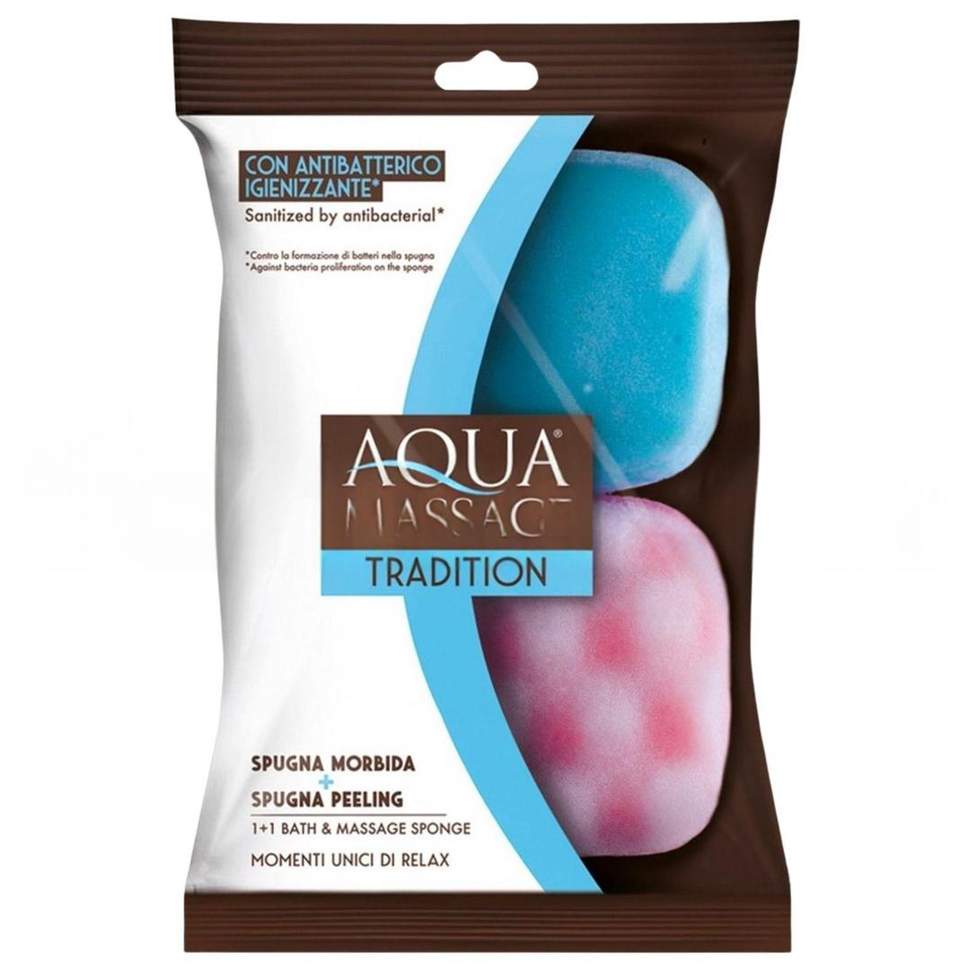Aqua Massage Tradition Masaj ve Banyo Süngeri 2'li Art 6002