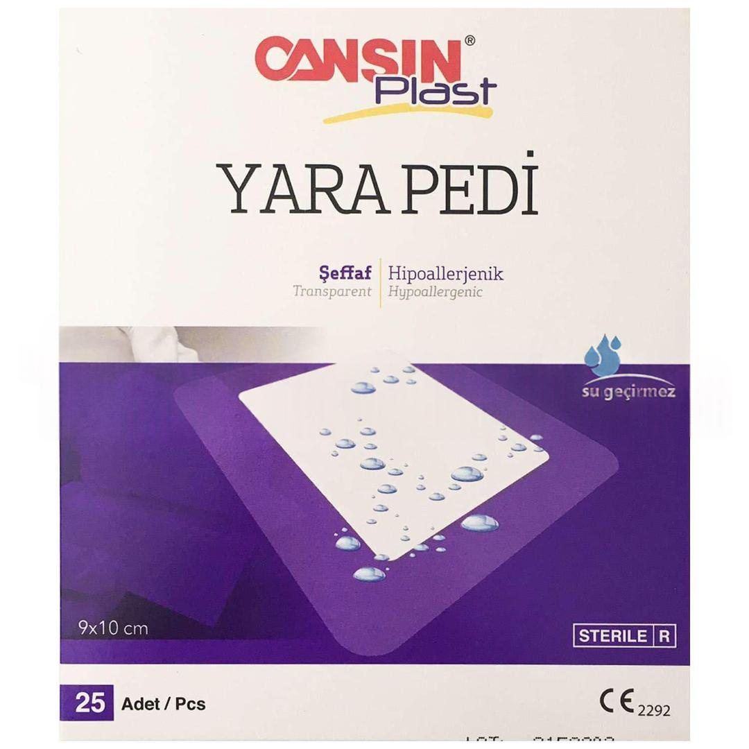 Cansın Plast Şeffaf Yara Pedi 9x10 cm 25'li