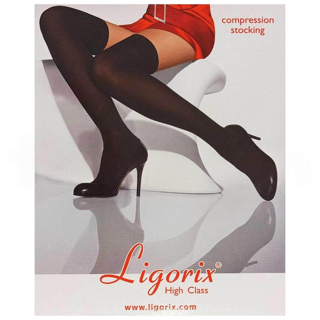 Ligorix Beyaz Diz Üstü Anti Emboli Çorabı No: 4 xLarge