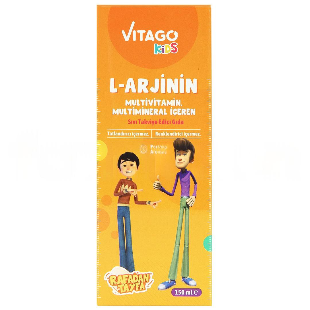 Vitago Kids Rafadan Tayfa L-Arjinin Multivitamin Multimineral İçeren Şurup 150 ml