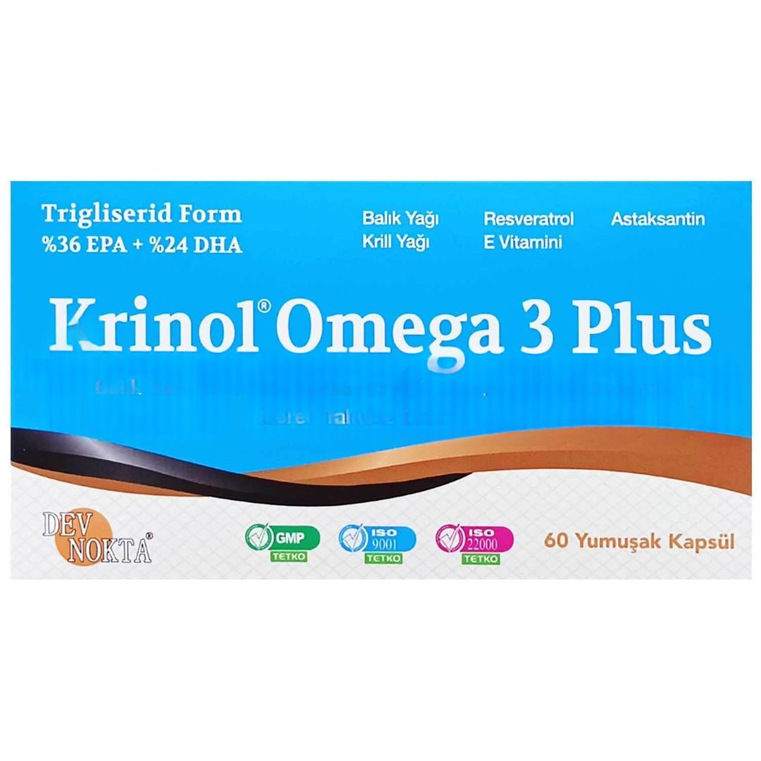 Krinol Omega 3 Plus 60 Yumuşak Kapsül