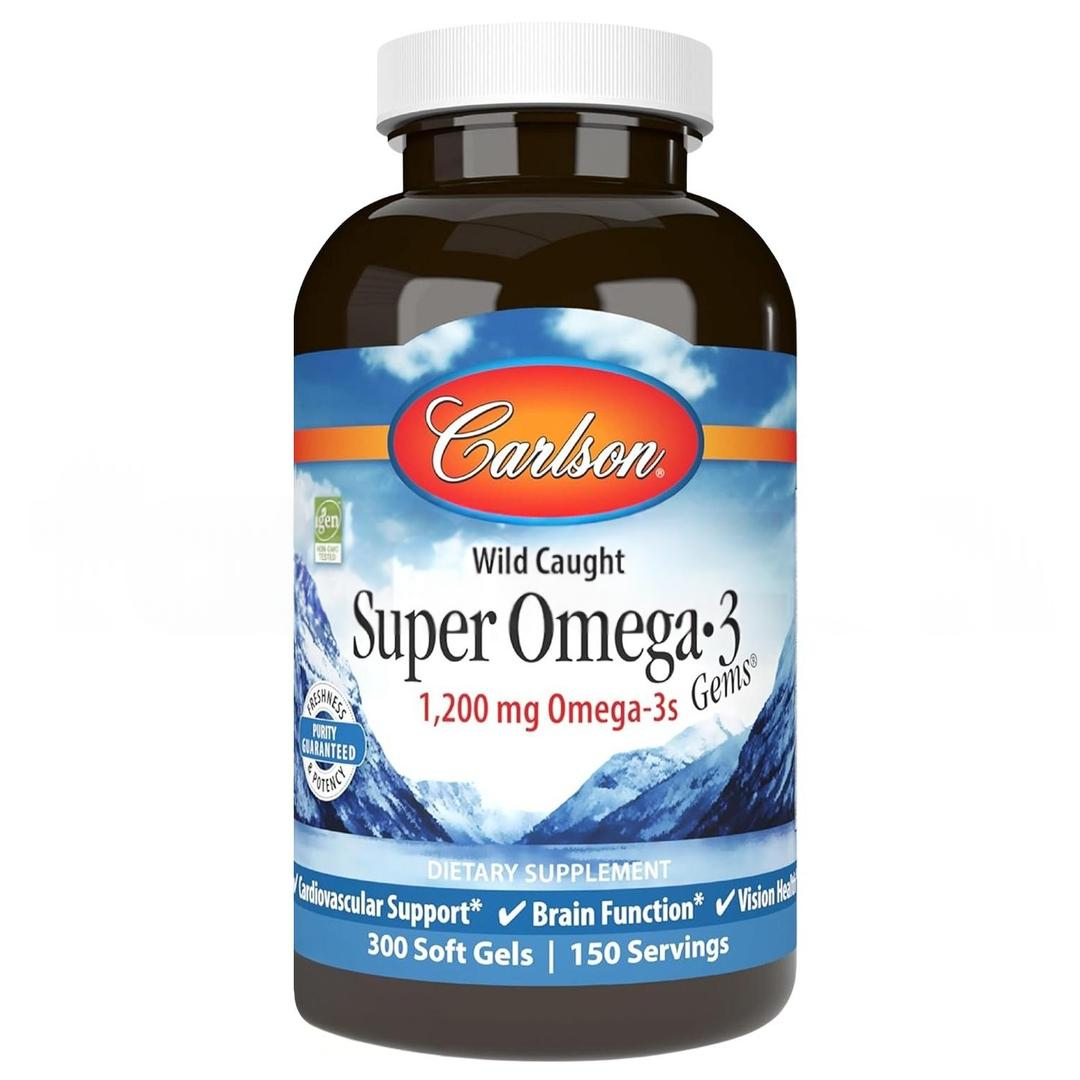 Carlson Wild Caught Super Omega-3 Gems 1200 mg 180 Kapsül - İthal