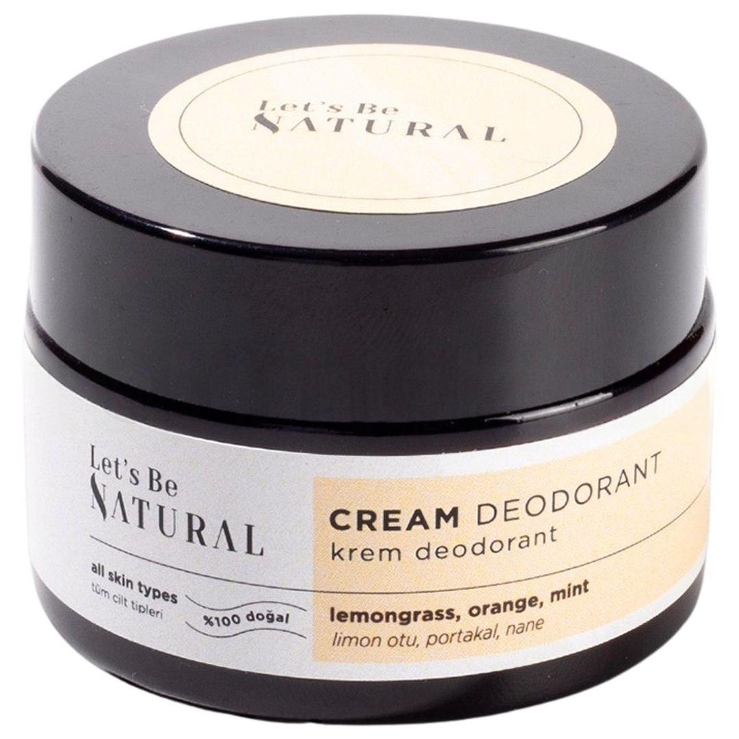 Let's Be Natural Krem Deodorant Doğal Deodorant Ter Kokusu Önleyici 30 ml