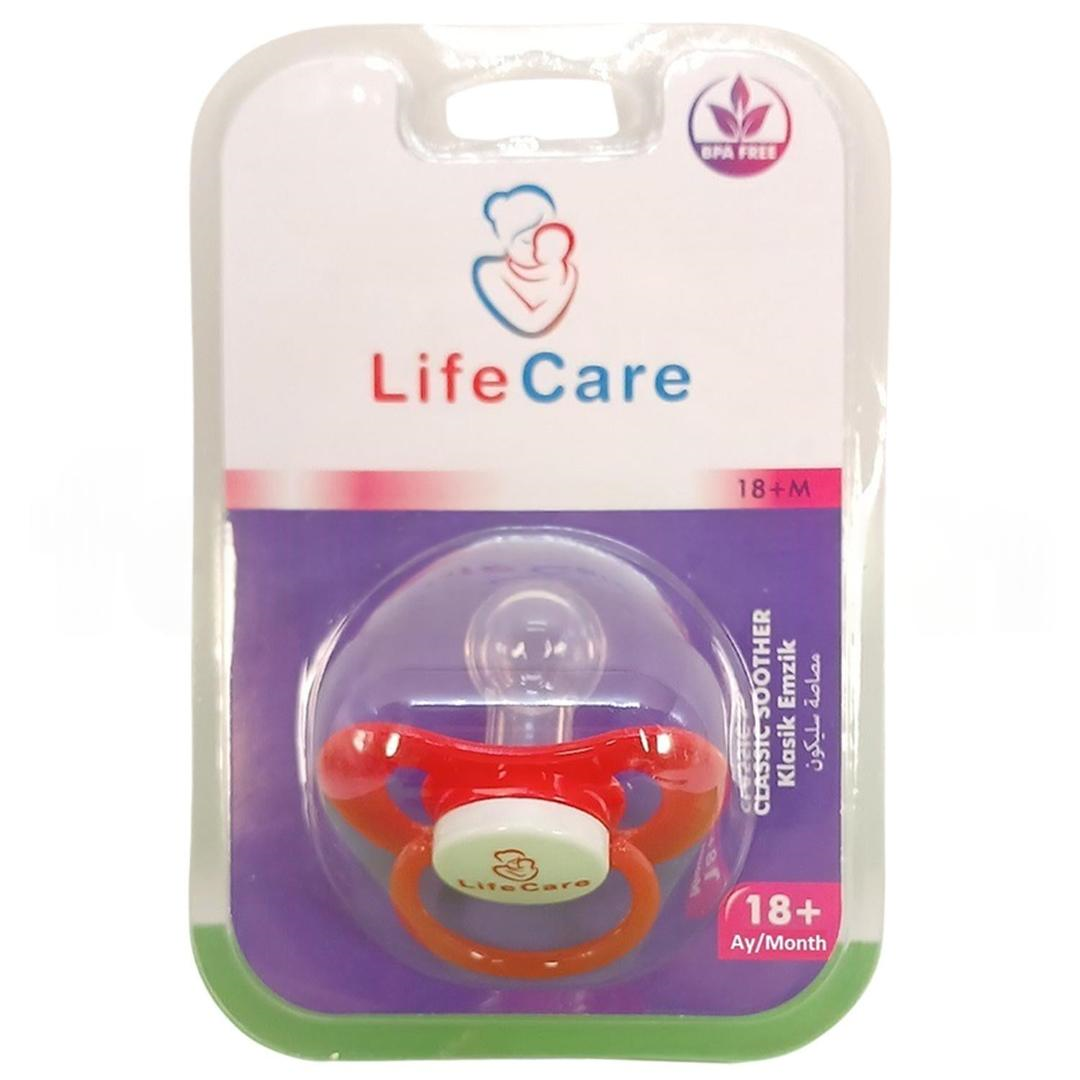 Life Care Baby Yuvarlak Uçlu Klasik Emzik 3 Numara 18+ Ay Kırmızı