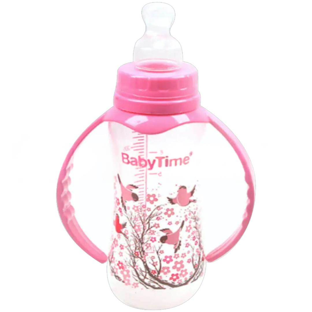 Baby Time BT071 Kulplu PP Biberon Silikon Damaklı Uçlu 250 ml