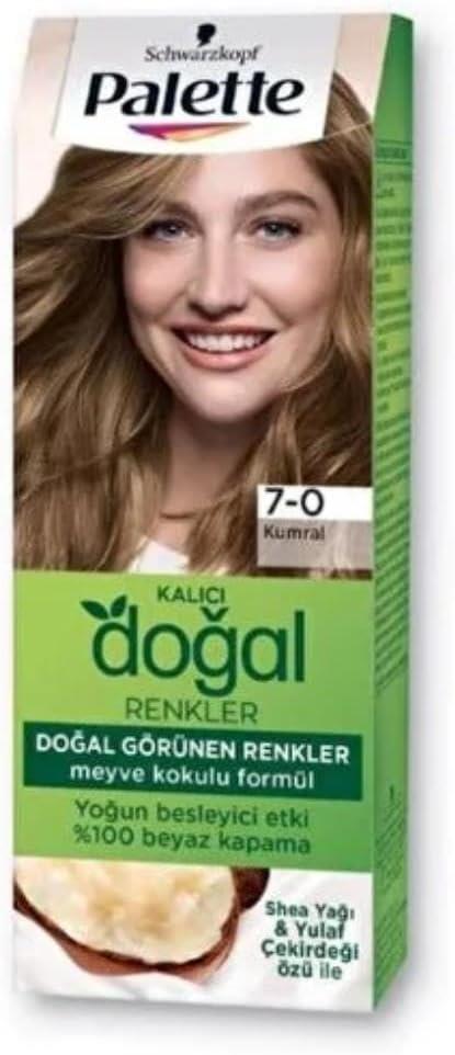 Palette Kalıcı Doğal Renkler 7-0 Kumral Saç Boyası