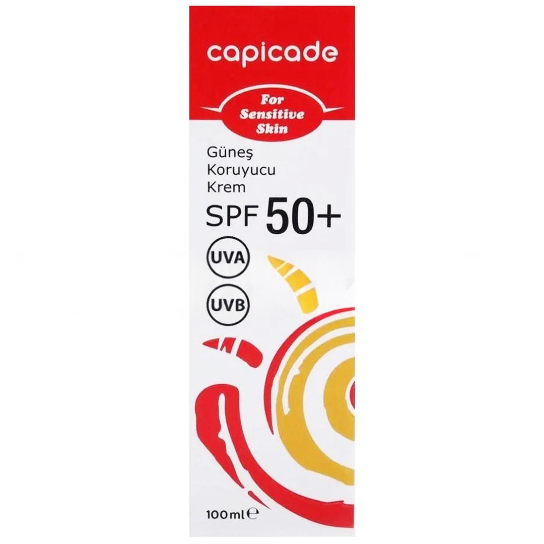 Capicade Güneş Koruyucu Krem Hassas Ciltler SPF50+ 100 ml - Eski Ambalaj