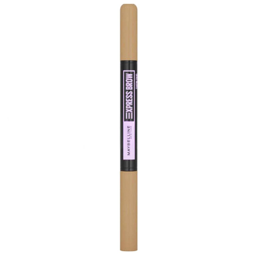 Maybelline New York Express Brow Satin Duo Çift Taraflı Kaş Kalemi - 01 Açık Ton