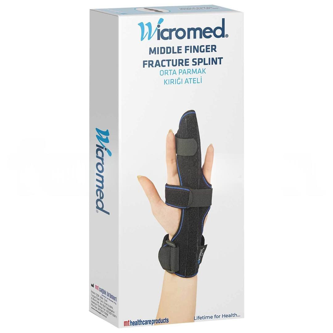 Wicromed Orta Parmak Kırığı Ateli Neopren Standart