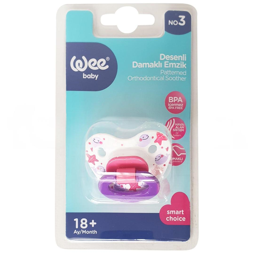 Wee Baby 835 Damaklı Emzik No: 3 - Mor