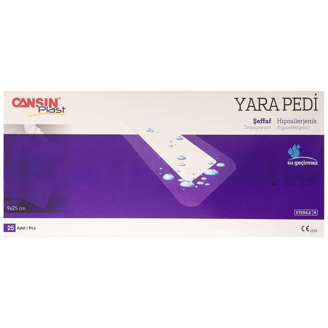 Cansın Plast Şeffaf Yara Pedi 9x25 cm 25'li