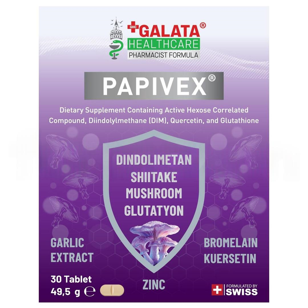 Galata Healthcare Papivex Aktif Heksoz Korele Bileşik İçeren 30 Tablet