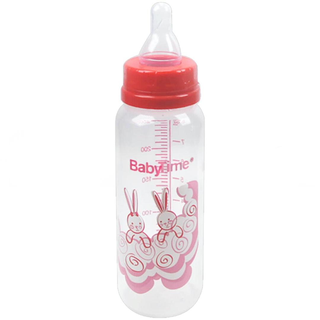 Baby Time BT065 Biberon Klasik PP Silikon Kiraz Uçlu Biberon 250 ml
