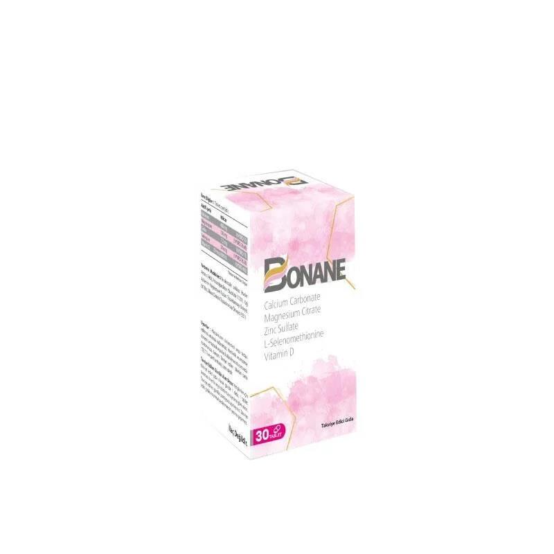 Bonane Kalsiyum Magnezyum Çinko Selenyum D Vitamini 30 Tablet