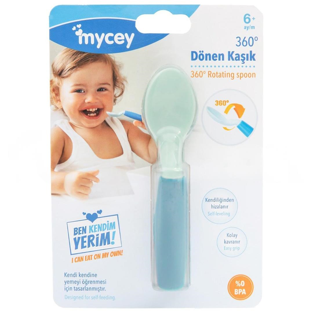 Mycey 360 Derece Dönen Kaşık - Yeşil
