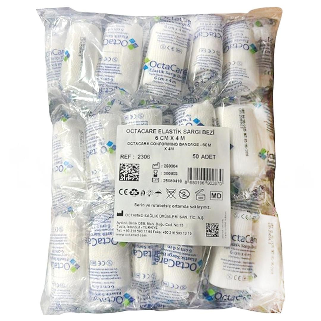 Octacare Elastik Sargı Bezi 6 cm x 4 m