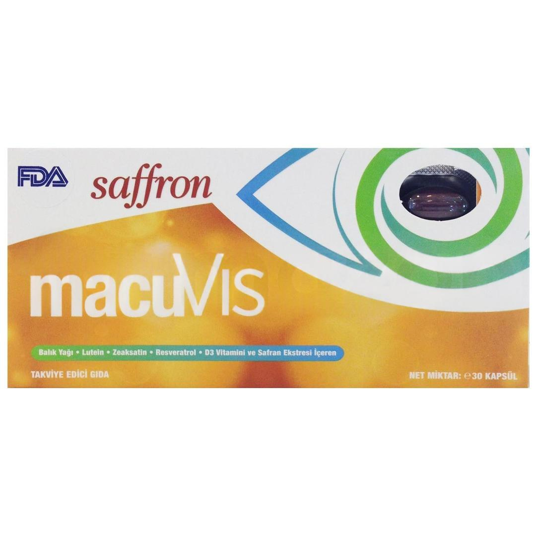 Macuvis Saffron 30 Yumuşak Kapsül