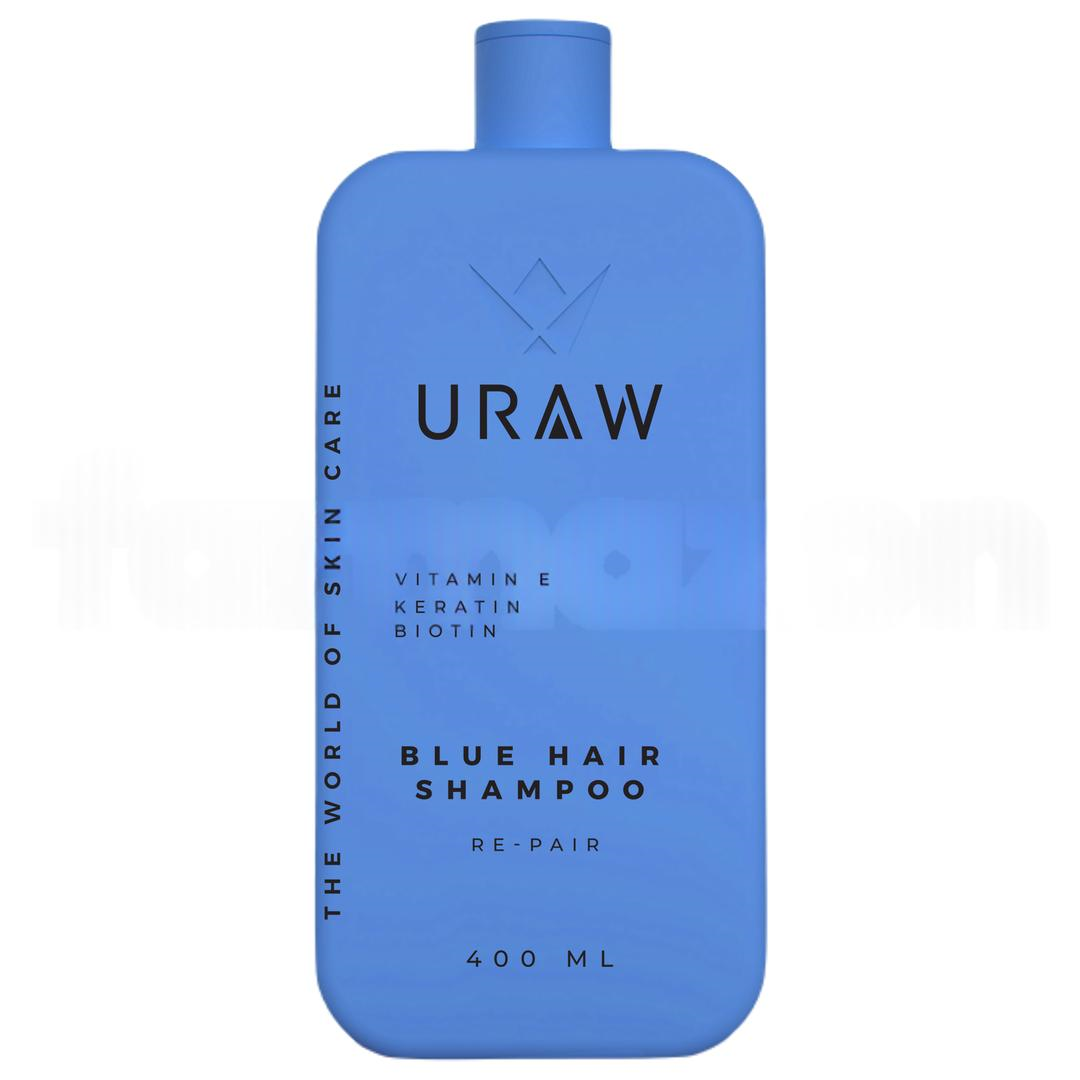Uraw Blue Shampoo Yeni Saç Oluşumu ve Güçlü Kökler İçin Özel Geliştirilmiş Şampuan 400 ml