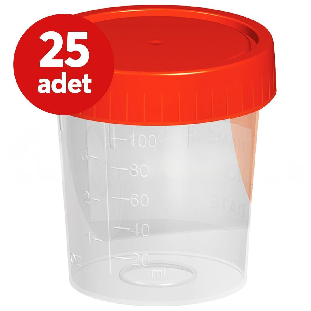Drmix İdrar Numune Kabı 100 ml - 25 Adet