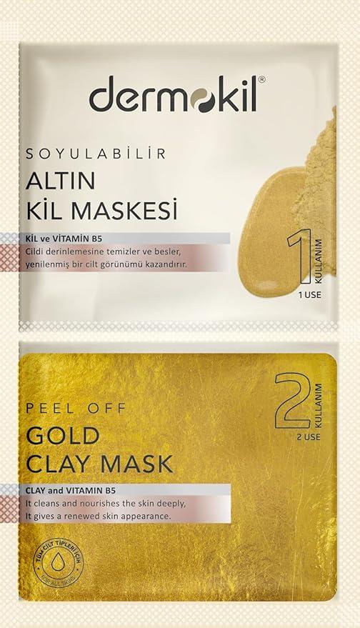 Dermokil 2x7.5 ml Soyulabilir Gold Kil Maskesi