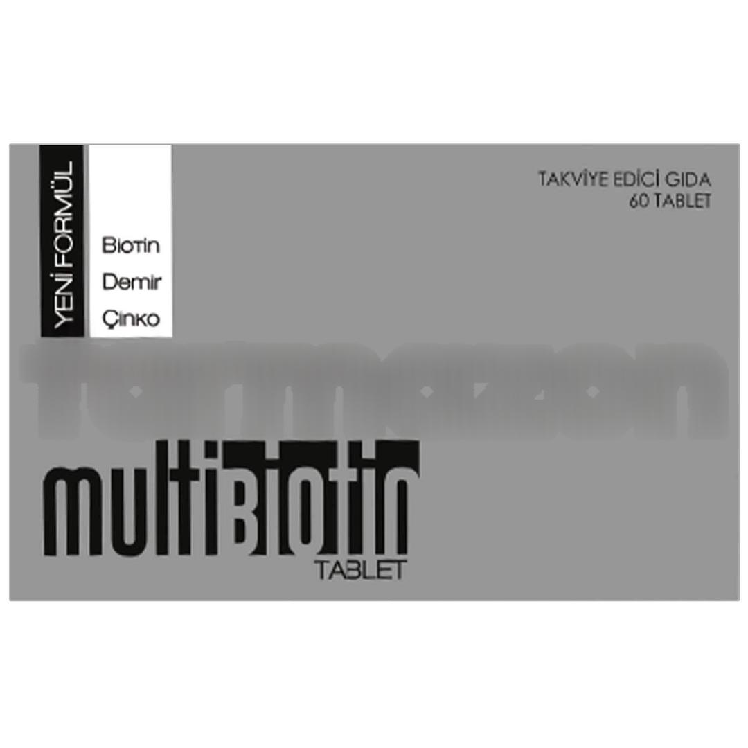 Multibiotin Biotin Çinko Demir 5000 mcg 60 Tablet