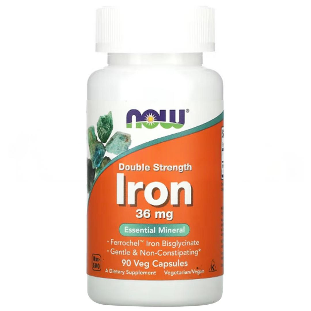 Now Foods Iron 36 mg Veggie Kapsül 90'lı - İthal