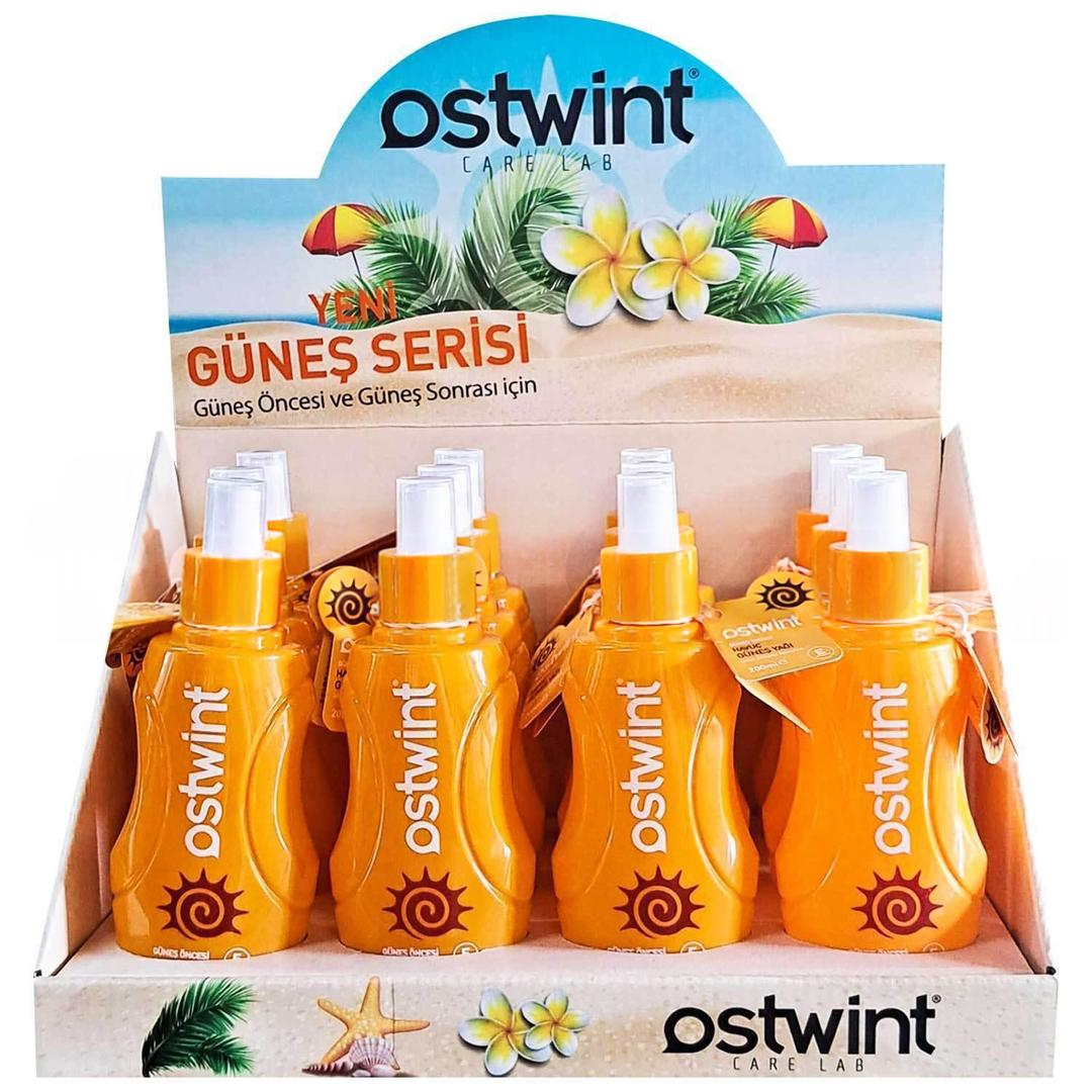 Ostwint Havuç Özlü Bronzlaştırıcı Güneş Yağı 250 ml - 12'li Stant
