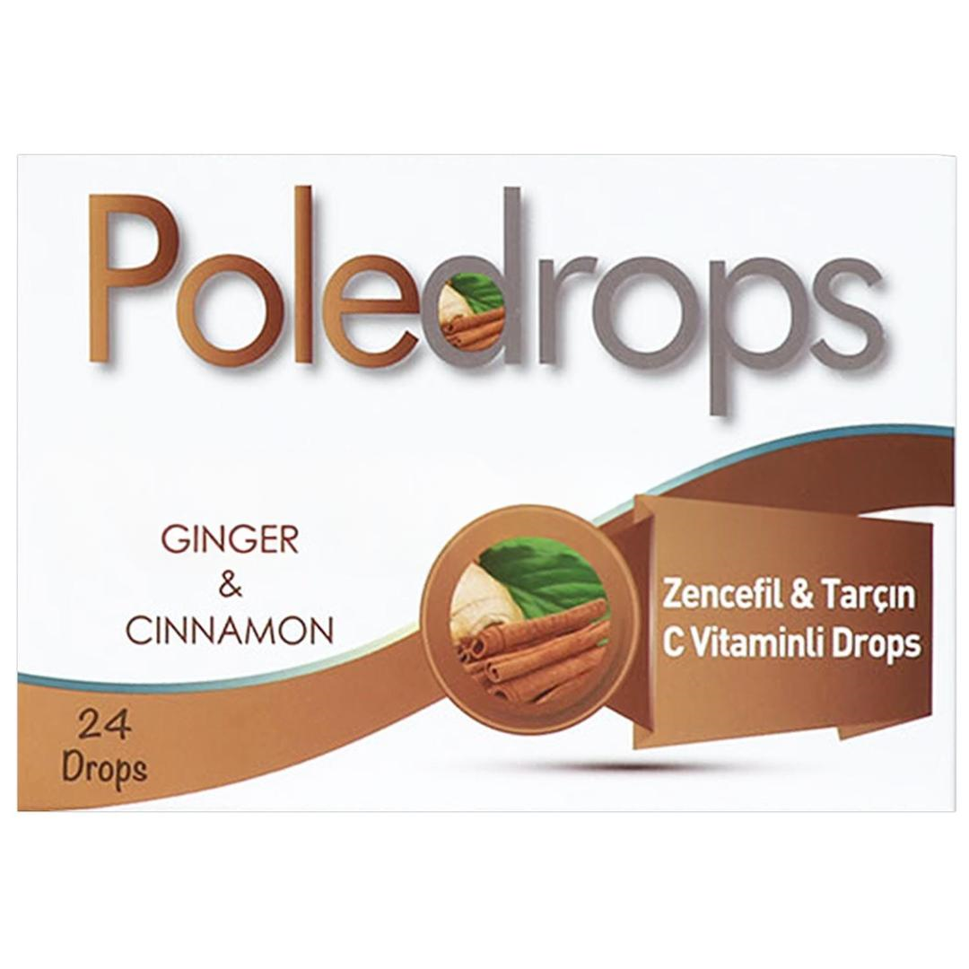 Poledrops Zencefil ve Tarçın Pastil 24 Adet