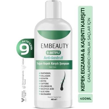 Embeauty 400 ml Kepek Karşıtı 9 Aktifli Şampuan