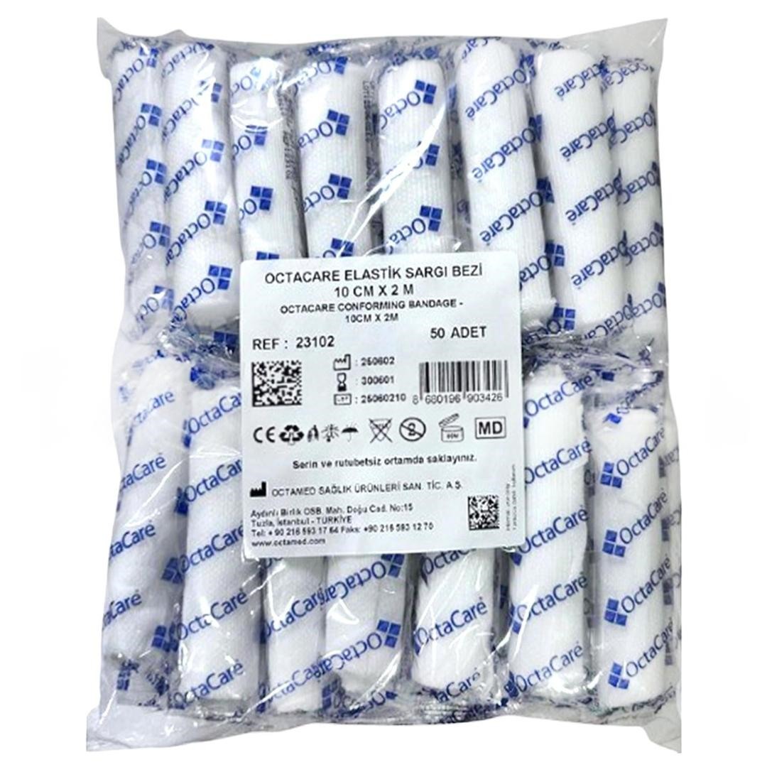 Octacare Elastik Sargı Bezi 10 cm x 2 m