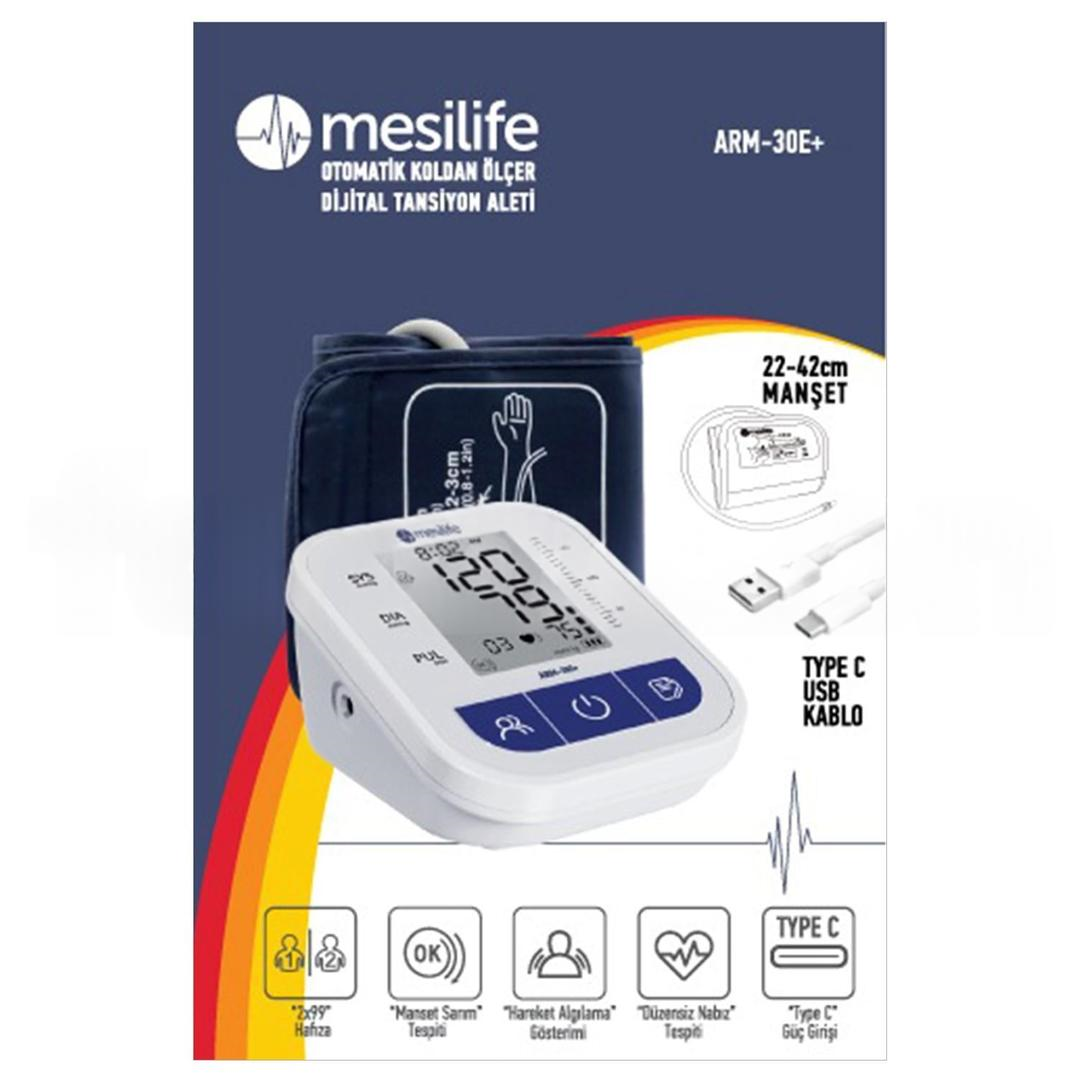 Mesilife Koldan Ölçer Dijital Tansiyon Aleti Arm-30E+ Geniş Manşetli