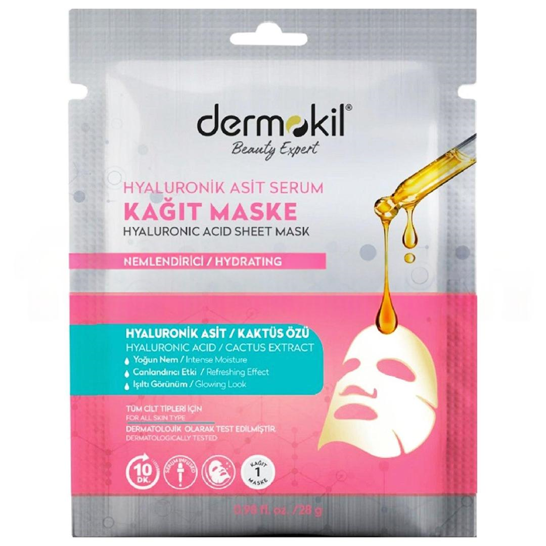 Dermokil Kağıt Yüz Maskesi Hyaluronik Asit 23 gr
