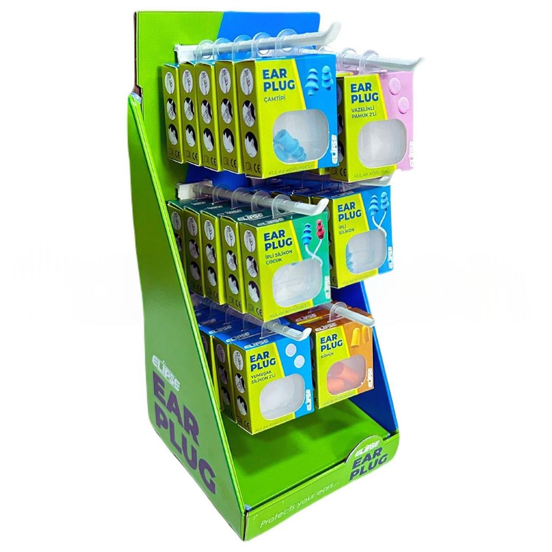 Elipse Kulak Tıkacı Masa Üstü Stand 72'li