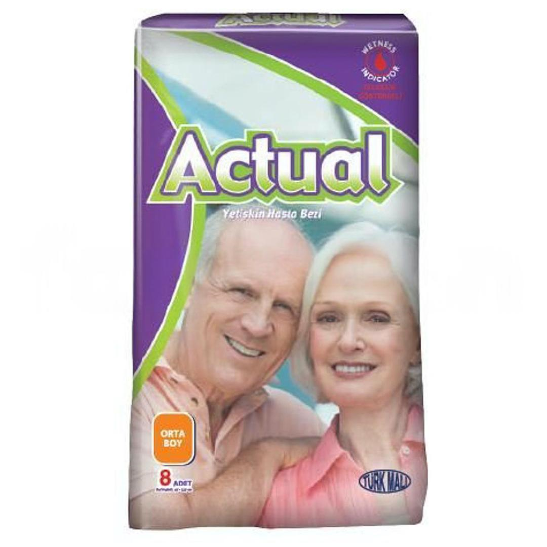Actual Hasta Altı Bezi Orta Boy 8'li