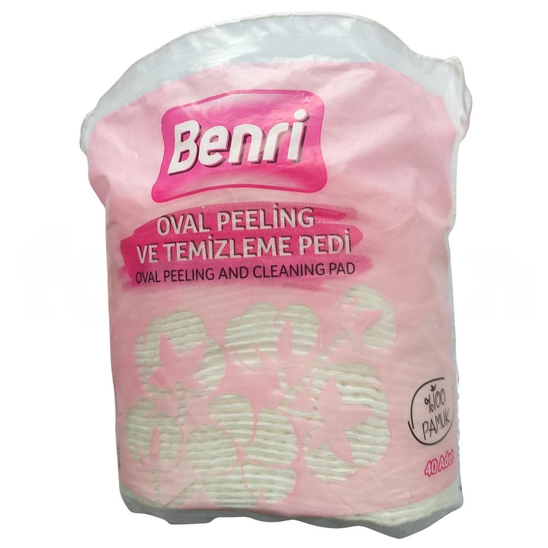 Benri Oval Peeling ve Temizleme Pedi 40'lı