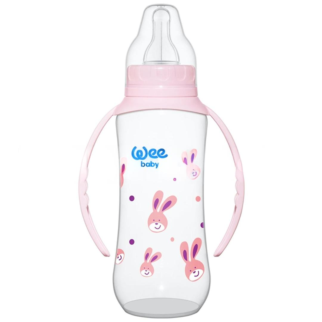 Wee Baby 745 PP Biberon Kulplu 270 ml - Pembe
