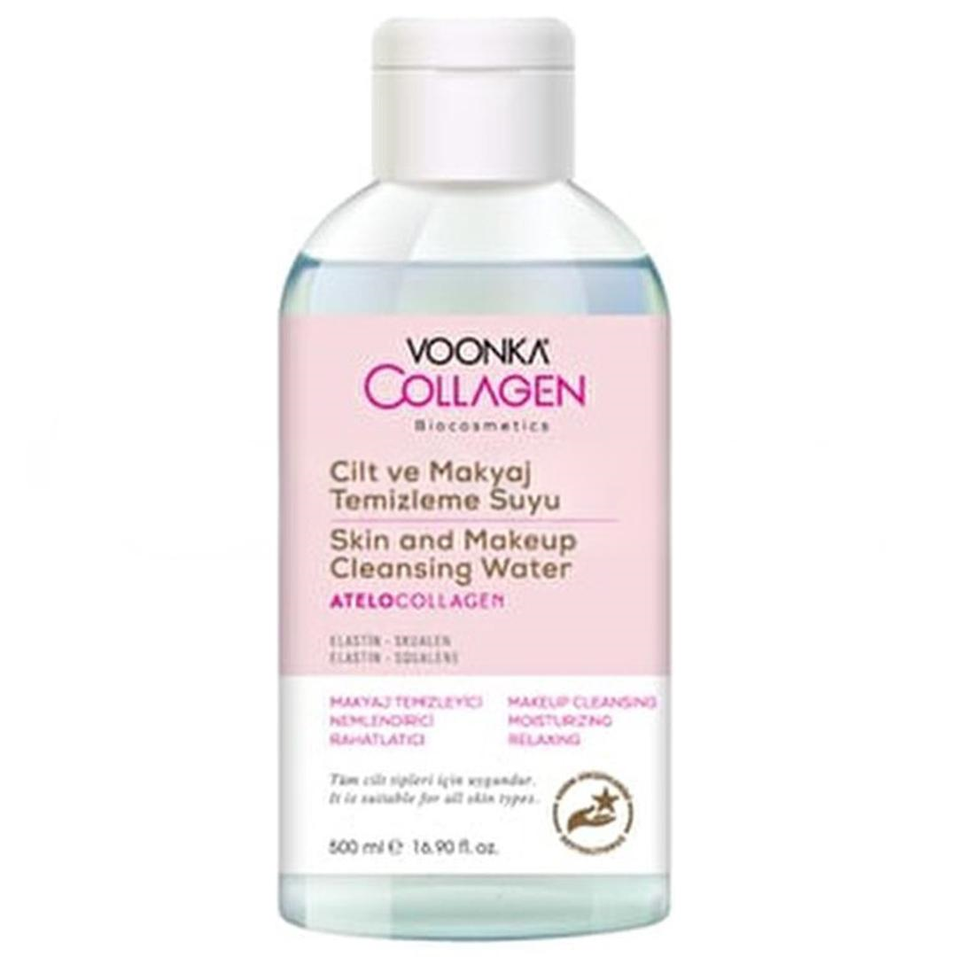 Voonka Biocosmetics Atelocollagen Cilt ve Makyaj Temizleme Suyu 500 ml - Eski Ambalaj