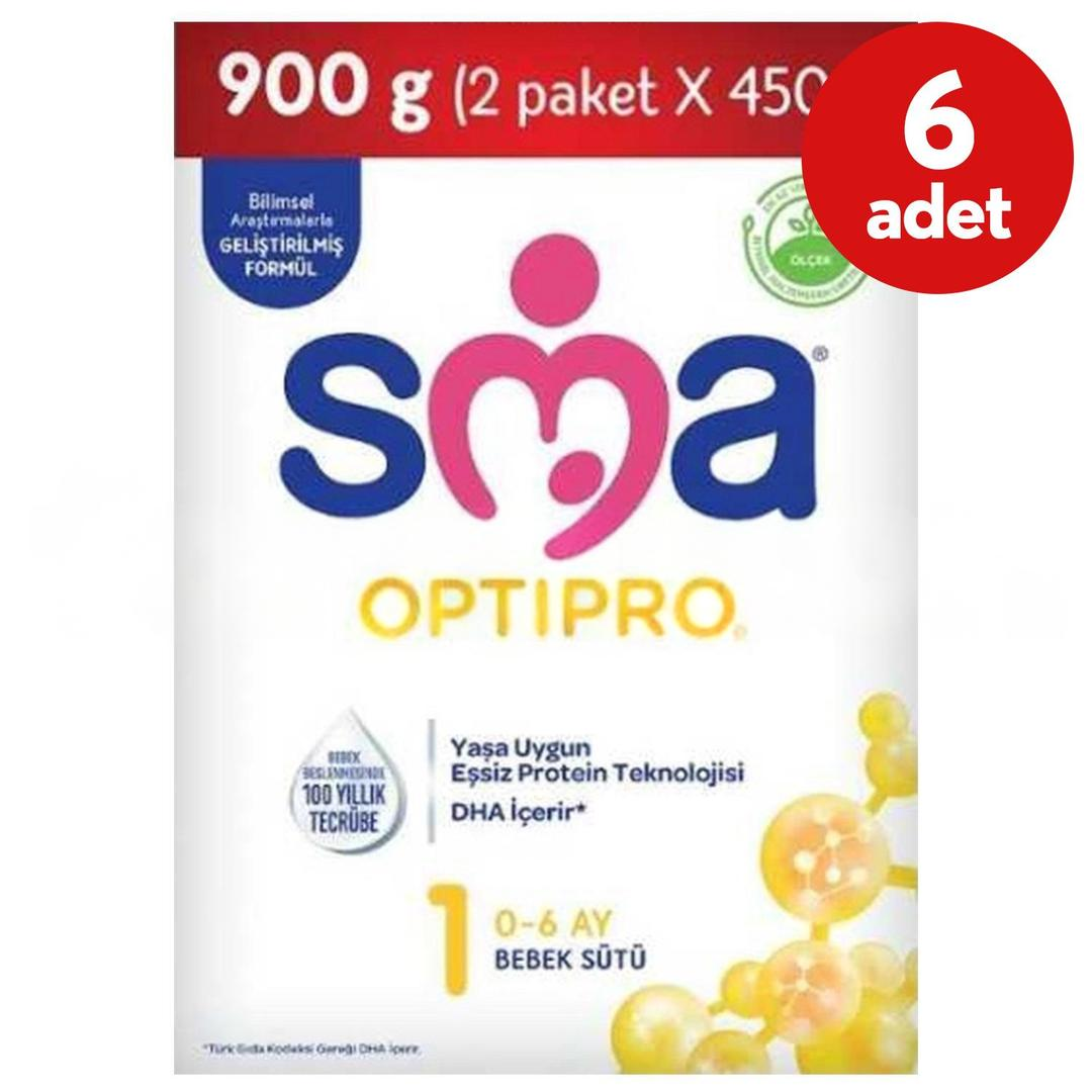 Sma Optipro 1 Devam Sütü 900 gr - 6 Adet