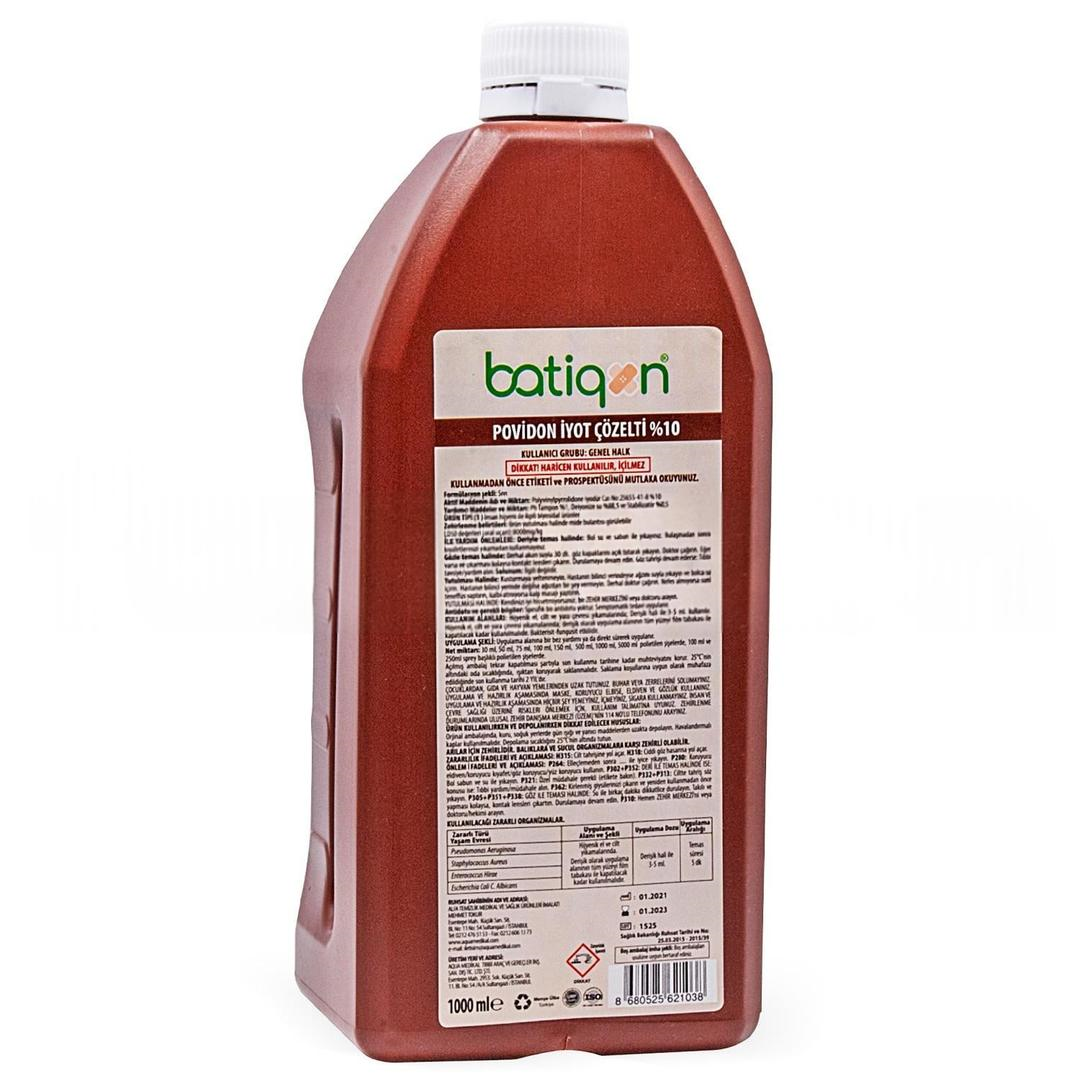 Batiqonix Povidon İyot Çözelti Dökme 1000 ml