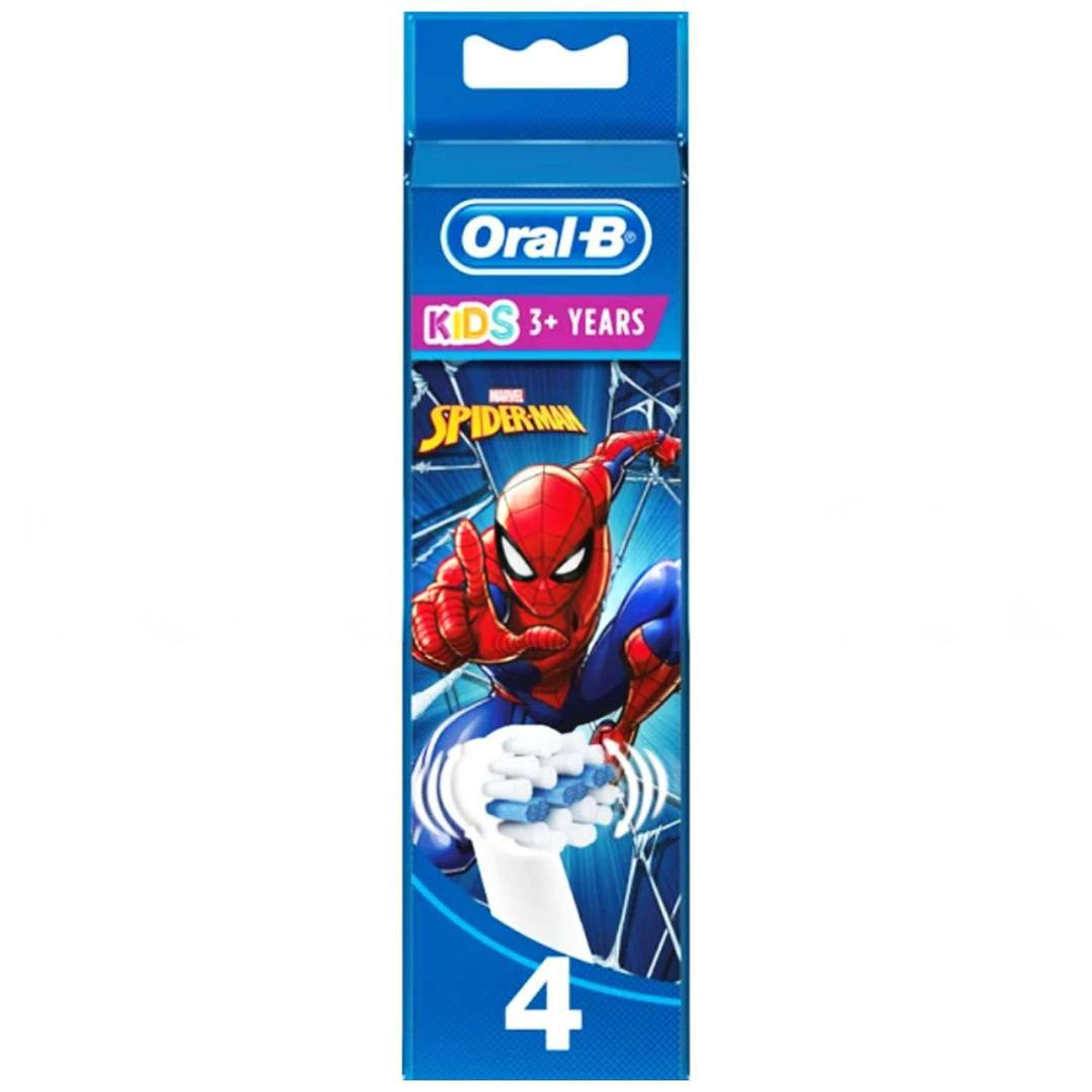 Oral-B Şarjlı Fırça Yedek Başlığı 4'lü - Marvel Spiderman