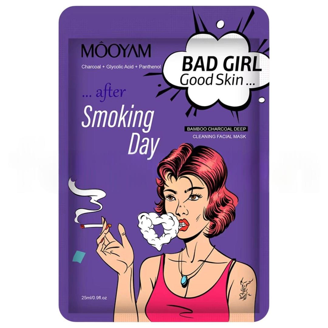 Mooyam Girls Series Charcoal Glycolic Acid Panthenol Kağıt Yüz Maskesi
