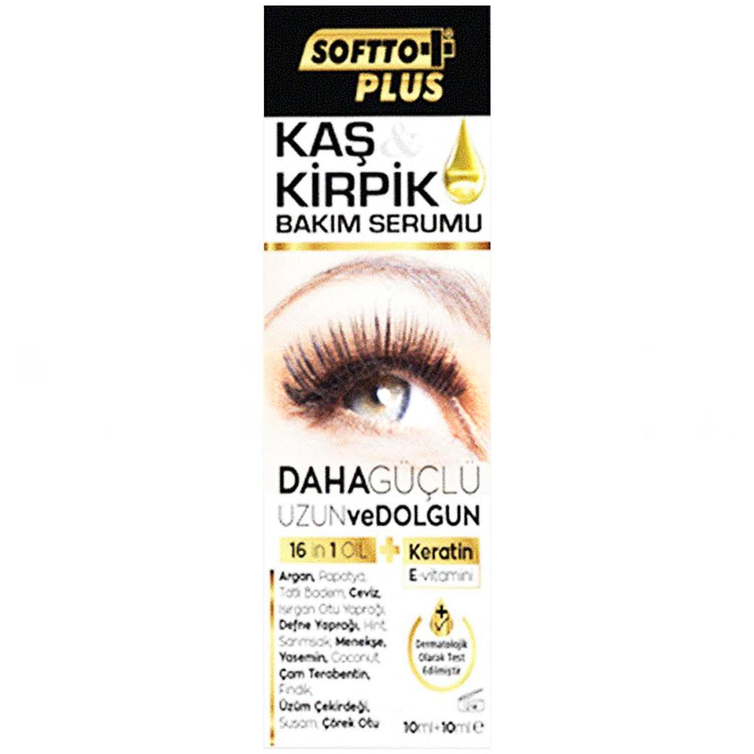 Softto Plus Kaş & Kirpik Bakım Yağı 10 ml + 10 ml