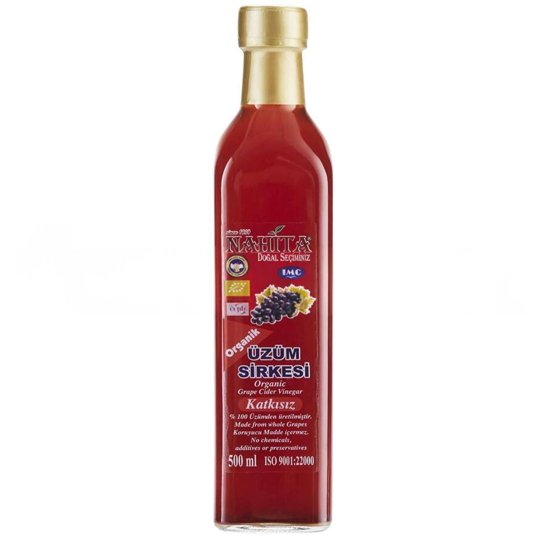 Nahita Katkısız Üzüm Sirkesi Cam Şişe 500 ml