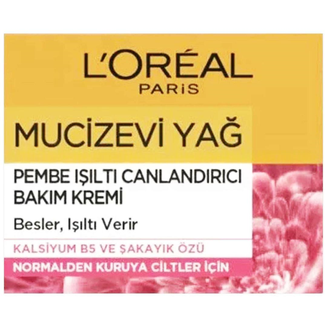 L'Oreal Paris Bakım Kremi Canlandırıcı Mucizevi Yağ Gül Özlü 50 ml