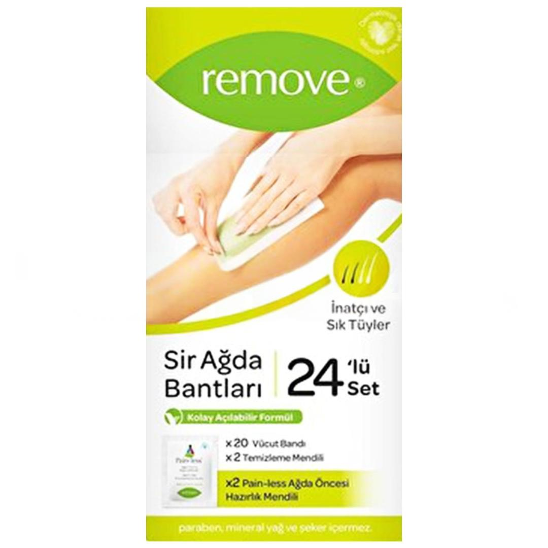 Remove Sir Ağda Bandı İnatçı ve Sık Tüyler 24'lü
