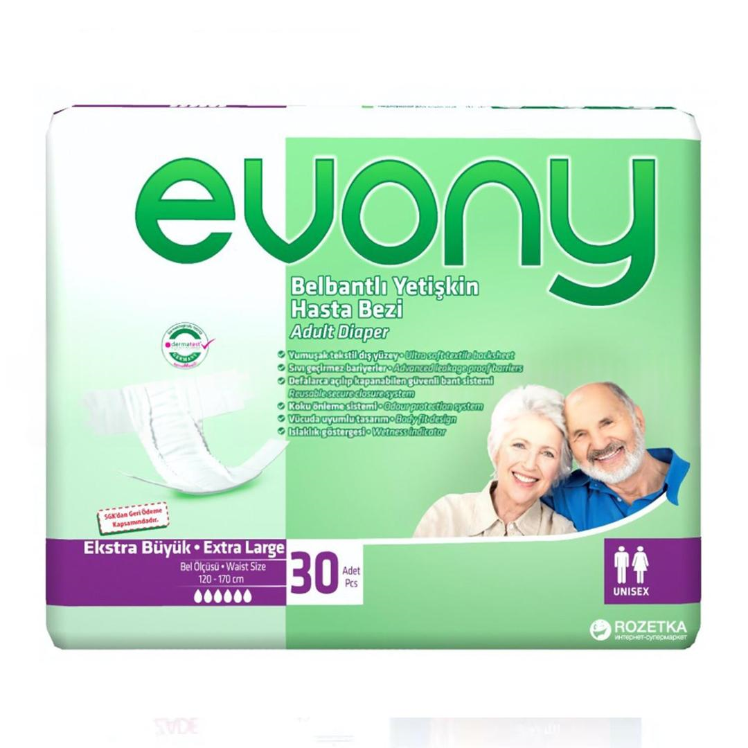 Evony Belbantlı Hasta Bezi Extra Large 30'lu