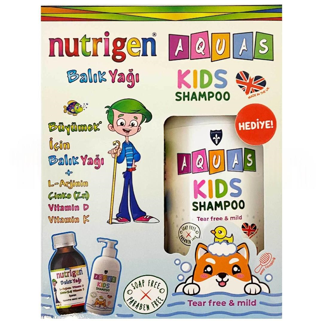 Nutrigen Balık Yağı Şurubu 200 ml + Aquas Kids Şampuan 250 ml Hediyeli