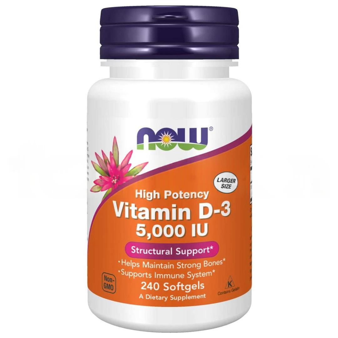 Now Foods Vitamin D3 5000 IU 240 Tablet - İthal